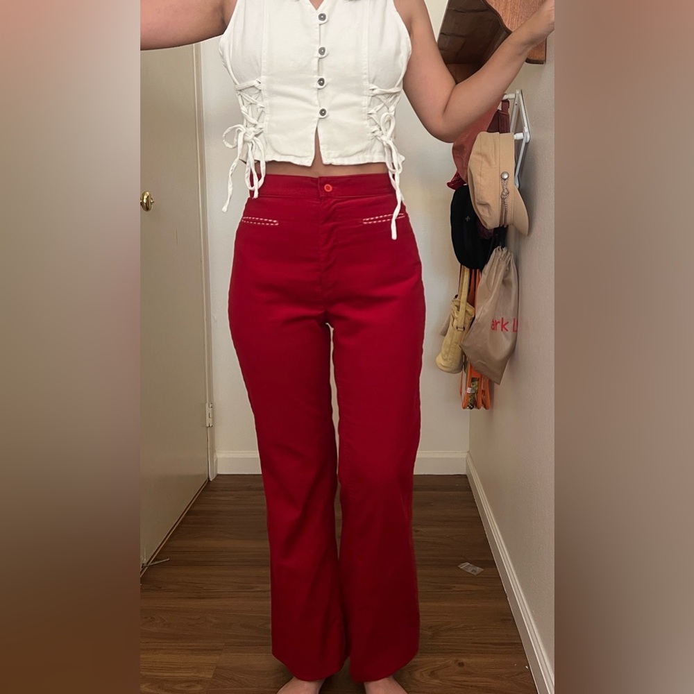 Vintage 70s Levi’s corduroy wide leg pants - Picture 6 of 16